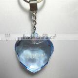 2015 China Different Color Acrylic Clear Hanging Decoration Transparency Heart With Key Ring thumbnail-4