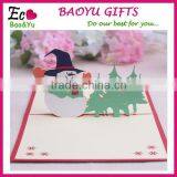 3D Christmas Snowman Christmas Tree Greeting Cards Handmade Christmas Decoration Greeting Card Wholesale thumbnail-1