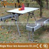 Outdoor Folding Camping Table and Chairs Portable Aluminum Folding Table thumbnail-1