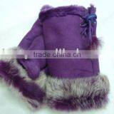 Stock Wholesale Winter Rabbit Fur Gloves thumbnail-1