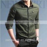 Men's White Linen Shirt HOT! MSRL0047 thumbnail-2