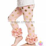 New Design Wholesale Cotton Ruffle Icing Pants for Baby Girls thumbnail-1