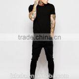 Men White / Black Plain Crewneck Short Sleeves t Shirt Custom thumbnail-3