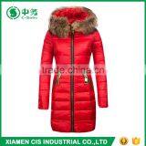 Top Quality Winter Windproof Warm Women Duck Down Coat With Fur Collar thumbnail-2