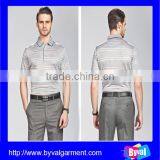 Wholesale 100% Polyester Middle Aged Men's Short Sleeve Polo Shirt thumbnail-2