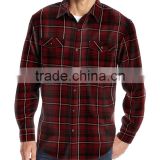 factory OEM customize slim fit button down plaid dress shirt for men
