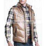 2015 Wholesale Man's Spring Thin Short Down Vest thumbnail-2