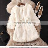 2016 Real Rabbit Fur Coat Women Winter Genuine Fur Coat Girls Slim Gilet Short Jacket Natural Rabbit Fur Coat thumbnail-5