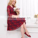 Wholesale Maternity Clothes 3/4 Sleeve Knee Lenght Casual Pregnant Women Dresses thumbnail-1