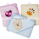 Baby Towel Hooded With Embroider/100% Cotton Terry Fabric thumbnail-1