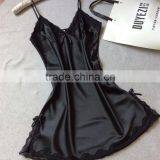 Sleep 16 ms Summer Emulation Silk Condole Belt Skirt Sexy V-neck Spinning Silk Pajamas Leisurewear Wholesale Agents thumbnail-3