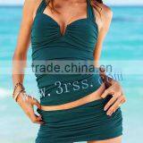 Ladies Nylon/spandex Tankini Swimwear thumbnail-1