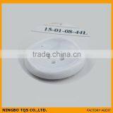 Pearl White Ladies Fur Coat Button thumbnail-2