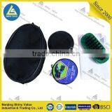 Round Shape pu Bag Portable Travel Shoe Cleaning Kit Box thumbnail-6