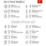 Navette Color AB Flat Back Sew on Stones for Wedding Dress thumbnail-6