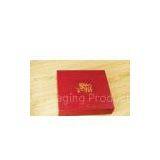 Matte / Gloss Lamination Offset Printing Custom Red Paperboard Packaging Boxes
