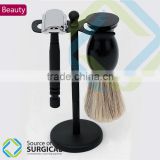 Safety Razors with Stands and Shaving Brush Complete Set.