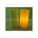 Plastic Battery Operated Flameless LED Pillar Candles With Timer / Remote