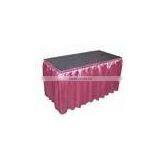 Satin Box Pleats Table Skirting for Banquet Table