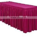 Polyester table skirts table skirting banquet table skirting wedding table skirts table linen