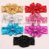 Cute Baby Girls Children Bow Headband Top Knot Headband Lovely Baby Turban Hair Wraps thumbnail-3