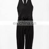 Racerback Design Easy Drawstring Waist Relaxed Dropcrotch Fit Comfy Romper thumbnail-5