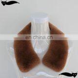 2014 new lovely genuine brown 60cm wholesale rabbit fur collar