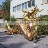 customized giant outdoor chinese style golden dragon inflatable