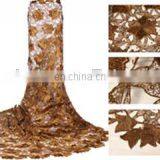 Brown Flower French Lace Wholesale thumbnail-1