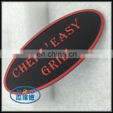 custom shape printed metal aluminum nameplate label/badge