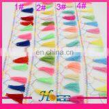 fancy 8cm width polyeater cotton tassel fringe trimming for curtain and clothes