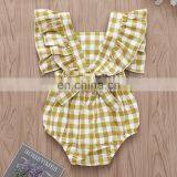 2019 Newborn Baby Bodysuit FLY SLEEVED ROMPERS NEW Plain Baby Rompers GIRLS BODYSUITS thumbnail-2