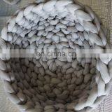 Braid Yarn Tube Yarn for Chunky Knit Cat Nest Grey Color thumbnail-3