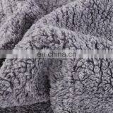 Wholesale High Quality Gray Plain Color Printed Fluffy Plush 100%Sherpa Blanket Sherpa Fleece Throw Blanket thumbnail-4