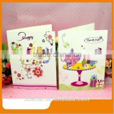 wholesale fashionable luxury christmas greeting card/ cheap custom own factory made greeting card