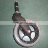 8" Wheelchair Front Wheel and Fork,steel Bearing and Solid Tire thumbnail-5