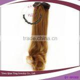 Fashion Cheap Easy Clip Brown Natural Way Hair Ponytail Extensions thumbnail-1