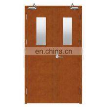 Glass Fireproof Soundproof Door Emergency Exit Wooden Fireproof Door thumbnail-3