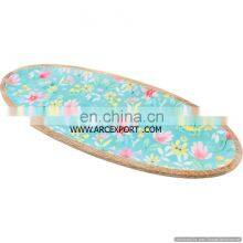 Enamel & Wood Tray thumbnail-3