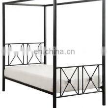 Black Colour Metal Bed thumbnail-2