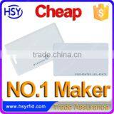 Plastic Plain Card Membership Blank PVC Empty id Card Size Cr80