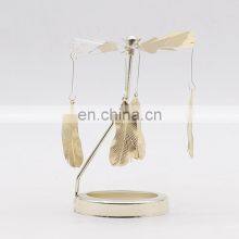 ENO Factory Customize Rotating Candlestick Creative European Iron Revolving Lantern Rotating Candle Holder thumbnail-5
