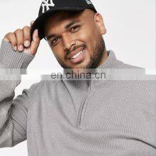 Cotton Polyester Sweat Shirt Winter Plus Size Sweat Shirt In Solid Color Oversized Sweatshirt Zipped Hoodie thumbnail-3