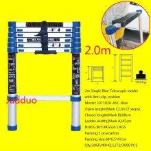 Single Blue Telescopic Ladder With Anti-slip Cushion thumbnail-3