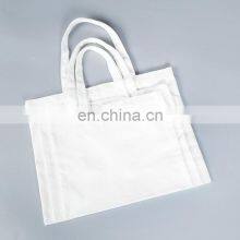 Wholesale High Quality 100% Recycled Cotton Bag Cheap 12oz Blank Custom Logo Canvas Tote Bag Promotional Plain Canvas Bag thumbnail-4