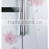 Side by Side Refrigerator/fridge, Home Household Combi Refrigerator With Sliver/white/black