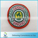 2013 New design Embroidery Badge/Sticker/patch design woven label for clothings, bags, and garments