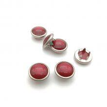 HLD factory custom color 18L pearl Prong snap button for garment