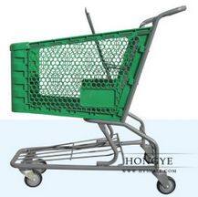 Steel Retail Asian Metal Supermarket Goods Hand Trolley thumbnail-5