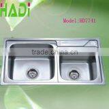 Foshan Doulbe Kitchen Design Stainless Steel Kitchen Sink HD7741 thumbnail-2